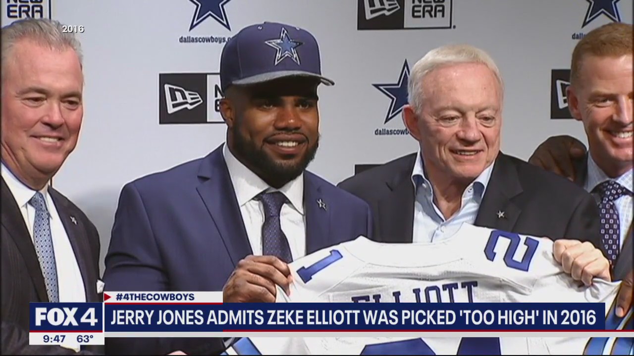 Jerry Jones admits Cowboys drafted Ezekiel Elliott 'too high'