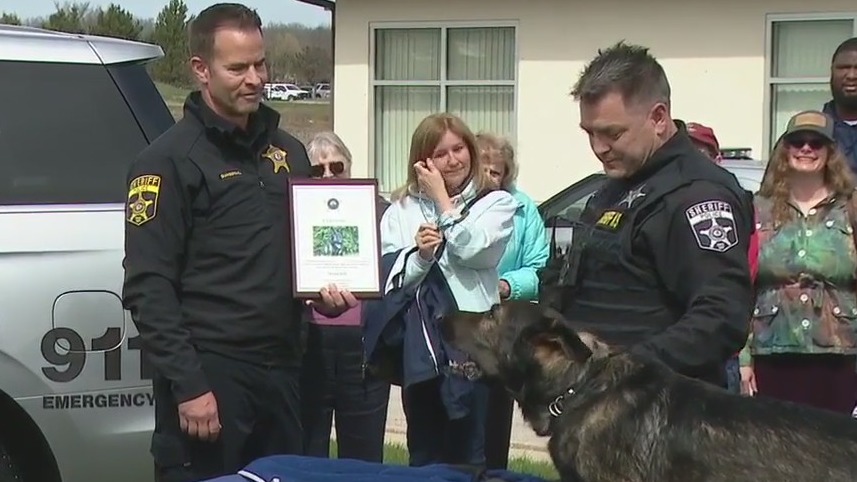 K9 Dax is officially retired