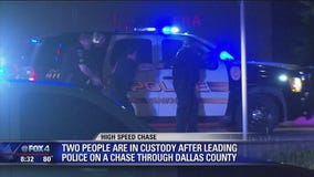 Police chase through Dallas county