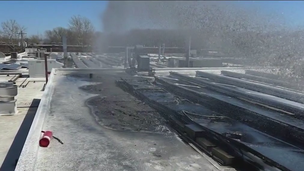 Solar panels spark blaze at dental manufacturing company in Alsip