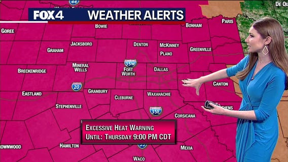 Excessive Heat Warnings in effect across North Texas