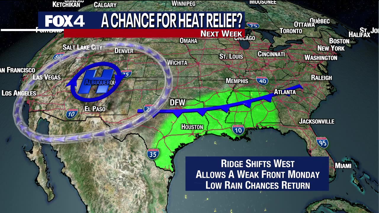 Dallas weather: August 23 afternoon forecast