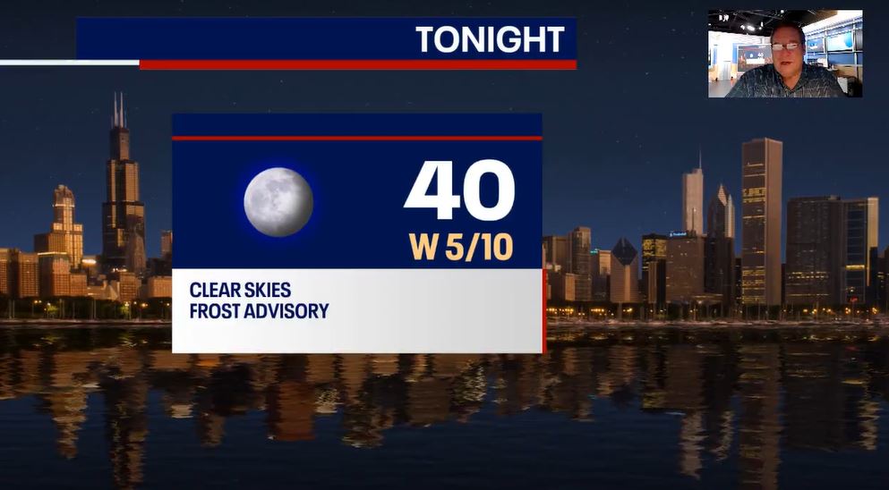 Chicago weather: Frost advisory for suburbs tonight, sunny days ahead