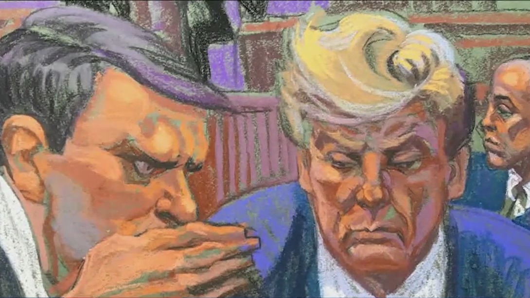 Former President Donald Trump calls court case 'witch hunt' prior to hush money trial