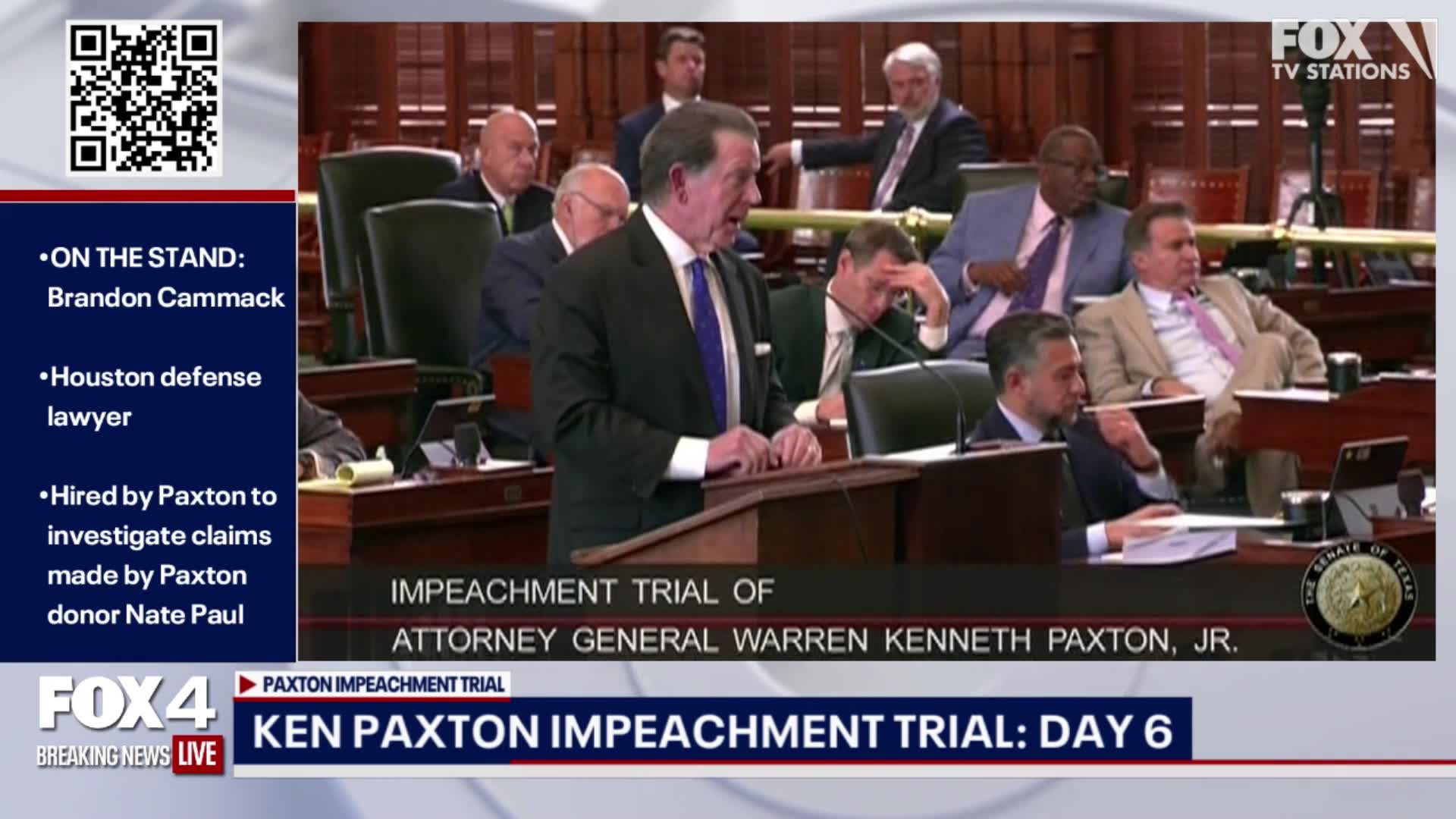 Paxton Impeachment Trial: Defense questions Cammack