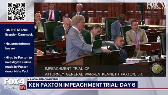 Prosecution questions lawyer hired by Paxton