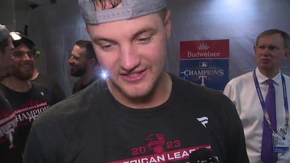 'WE'RE NOT DONE YET': Rangers celebrate ALCS win