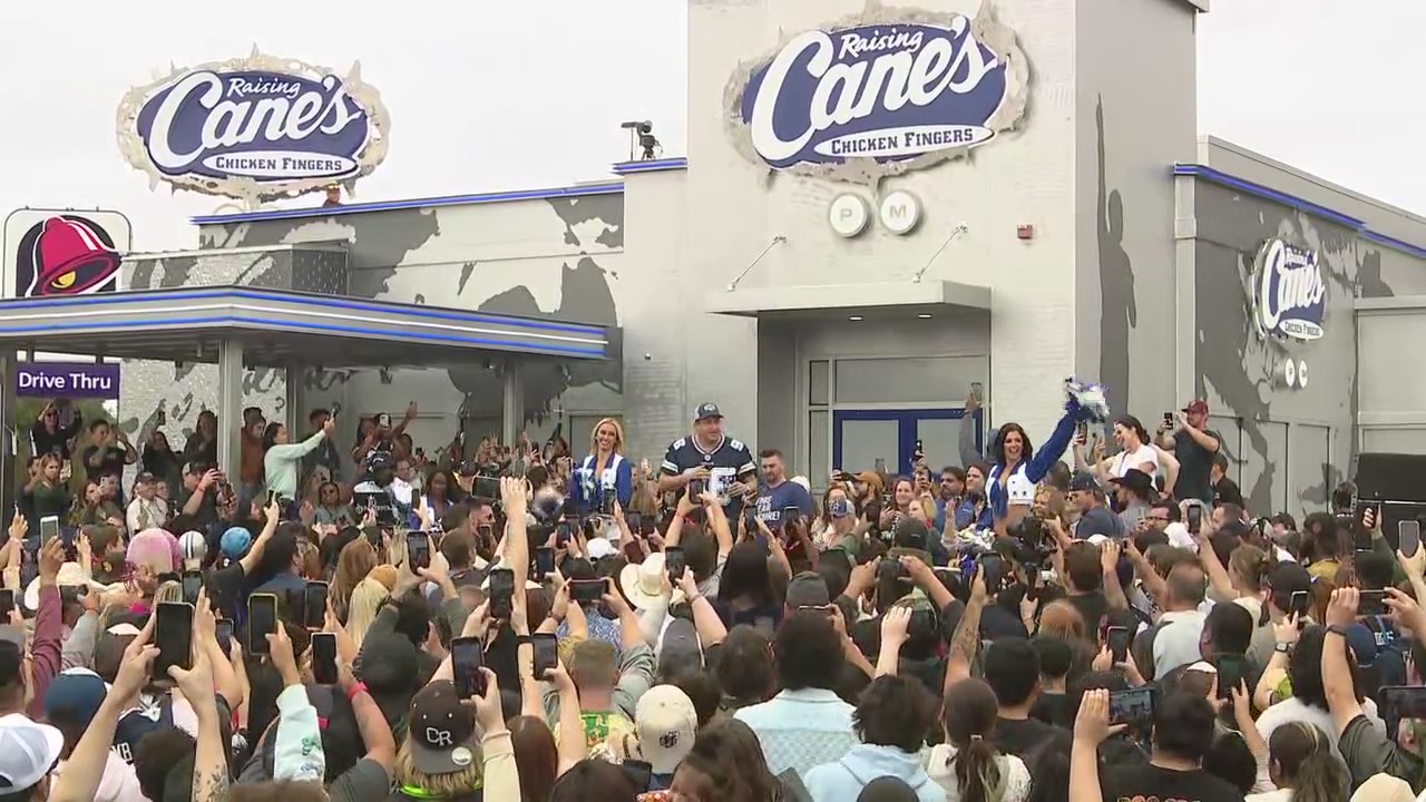 Post Malone at Dallas Cowboys Raising Cane's Opening