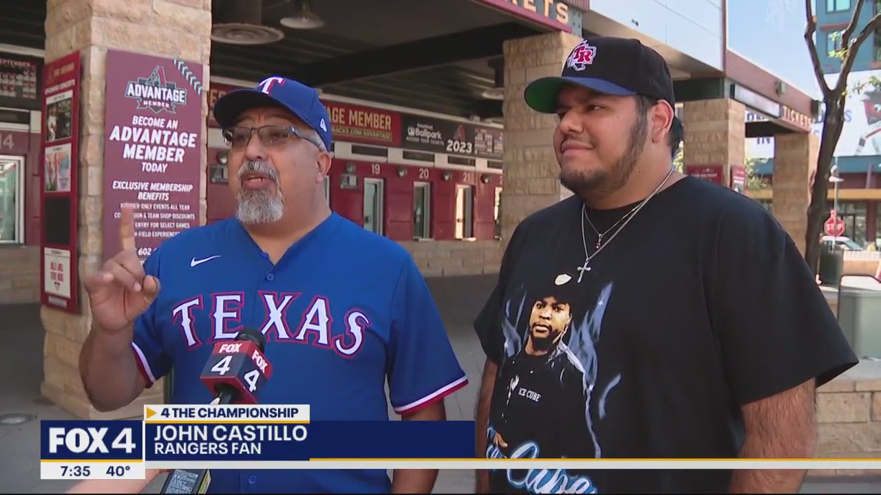 Loyal fans follow Rangers to Arizona for Game 3 | FOX 4 Dallas-Fort Worth