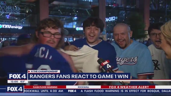 Rangers fans hyped up after World Series walk-off win