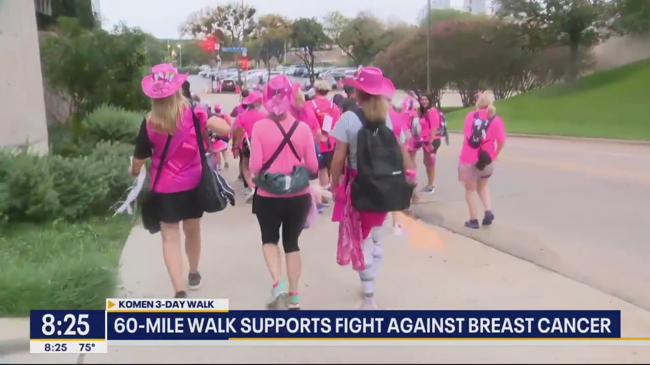 Dallas Komen 3-Day Walk to fight breast cancer begins | FOX 4 Dallas ...
