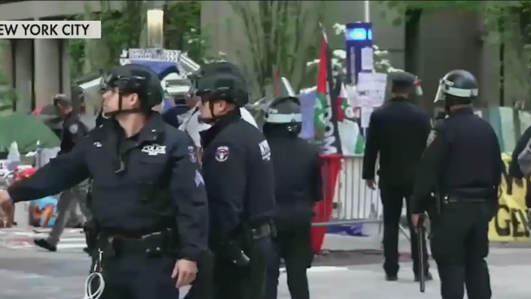 Protest encampments cleared in NYC