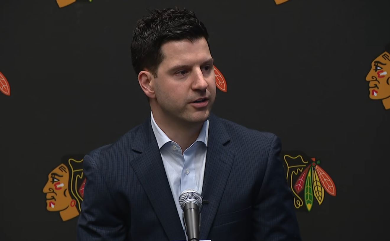 Blackhawks general manager talks winning the second overall pick in the NHL Draft lottery