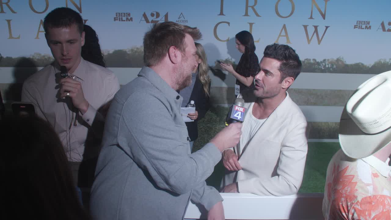 Zac Efron on 'The Iron Claw', wearing tights and wigs