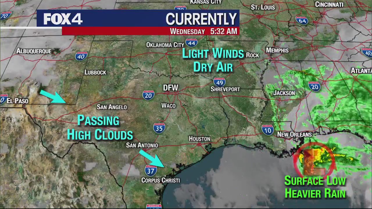 Dallas weather: November 15 morning forecast