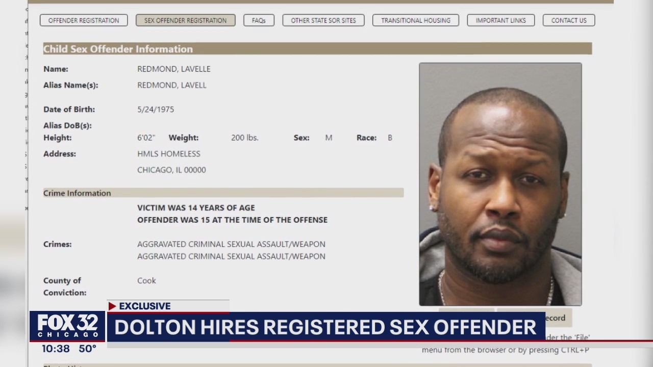 Controversy surrounds Dolton mayor hiring registered child sex offender
