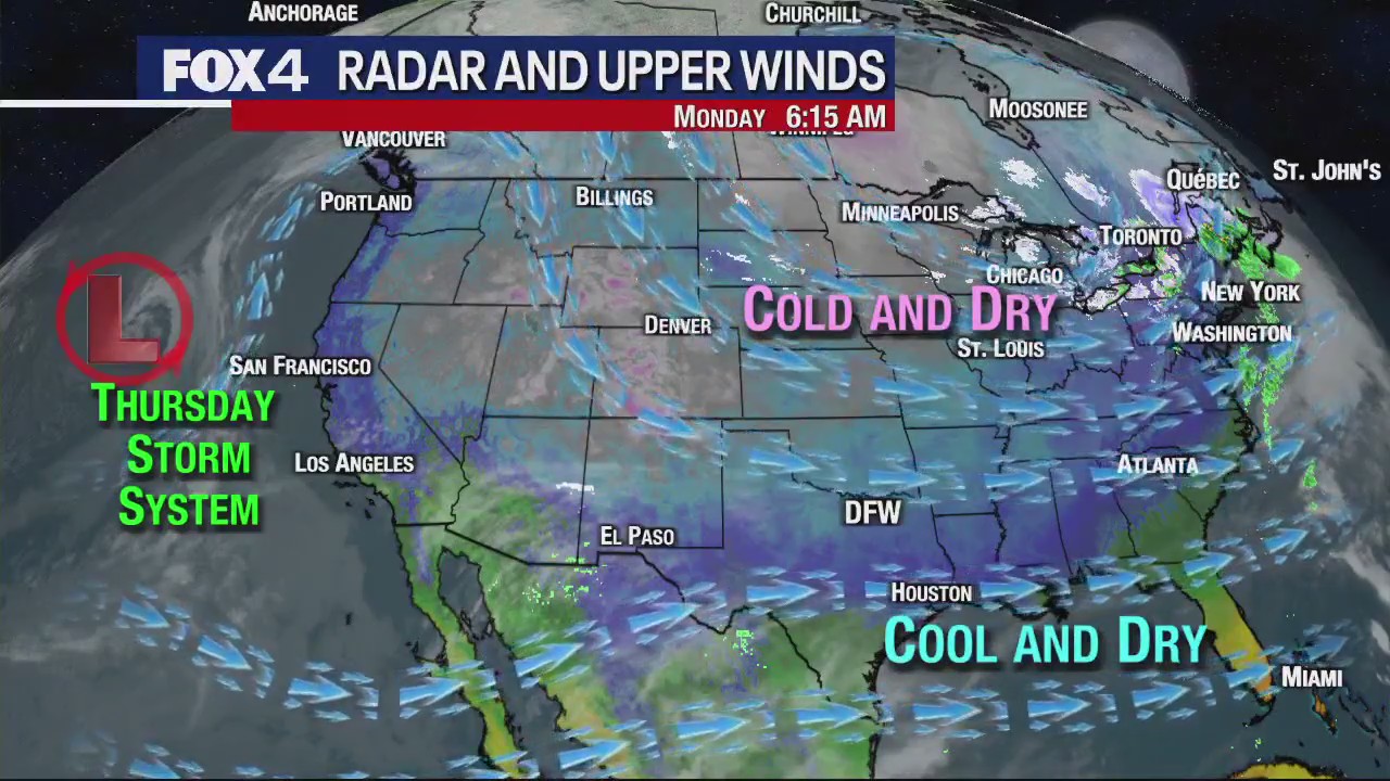 Dallas weather: Nov. 27 morning forecast