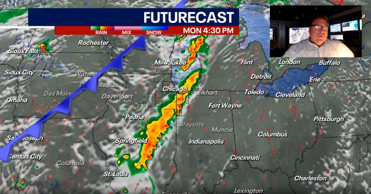 Chicago weather: Risk of strong storms on Monday, Tuesday