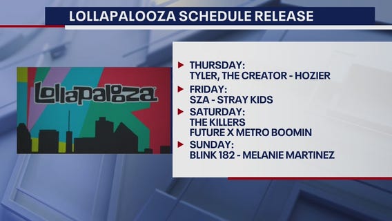Lollapalooza 2024 schedule released