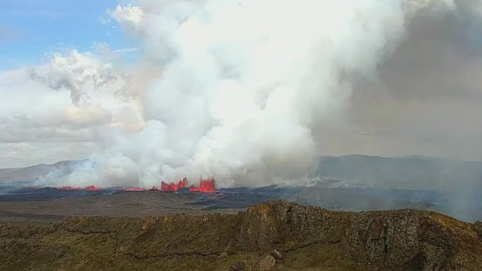 Volcano erupts for fifth time since December in Iceland