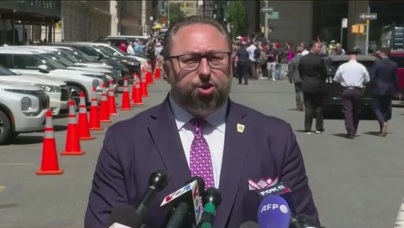 Trump-Biden campaigns battle outside NY courthouse