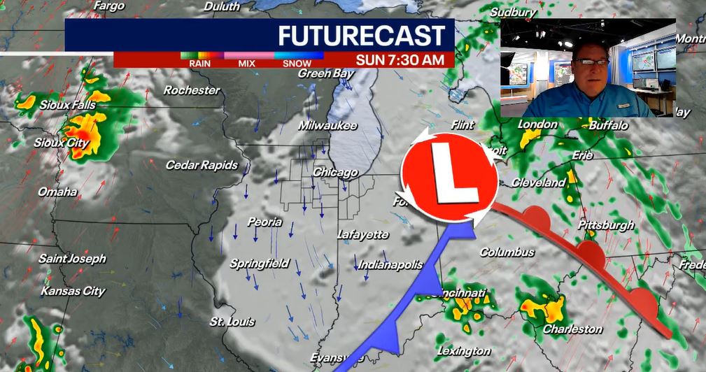 Rain will continue until midnight, sunshine returns Sunday