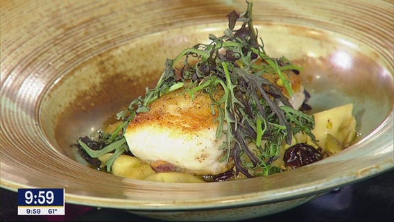 Alaskan Halibut with Oxtail Agnolotti