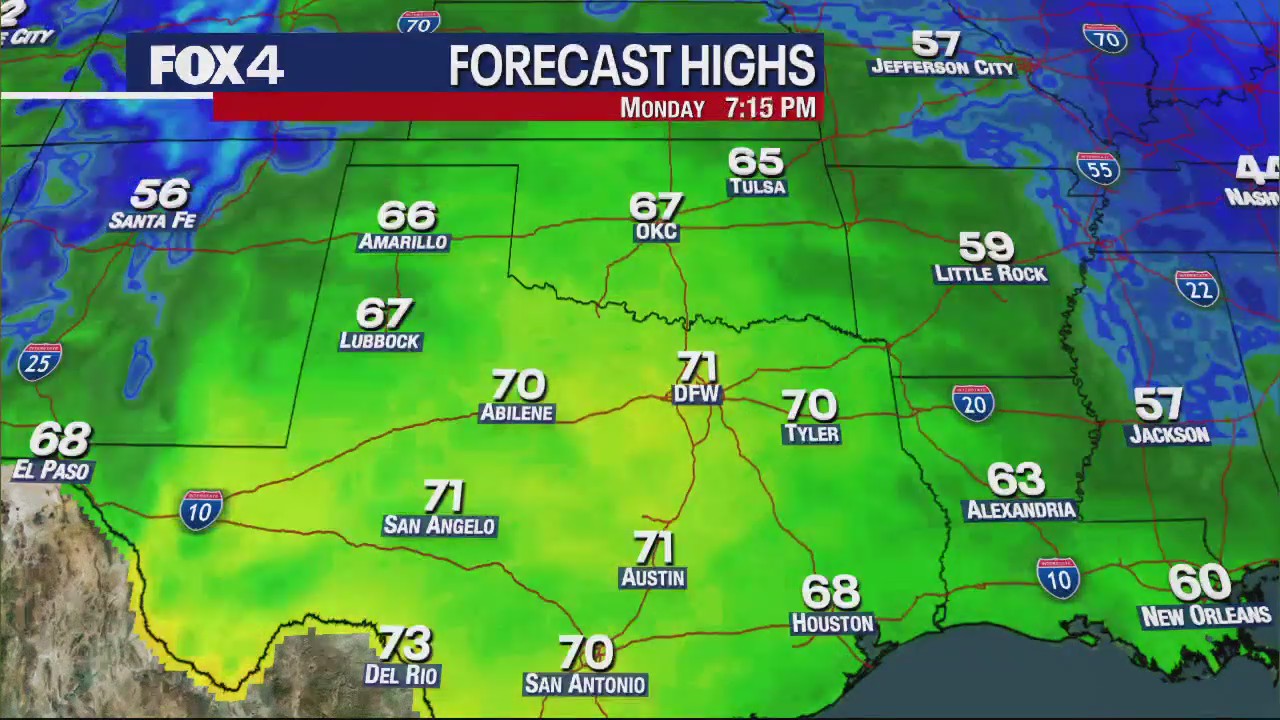 Dallas Weather: Jan. 29 morning forecast