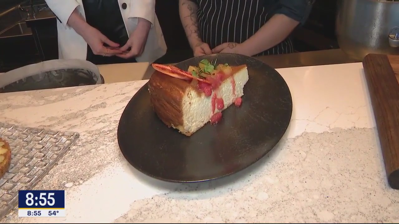 Basque cheesecake from Crown Block