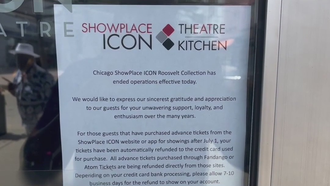 Chicago's ShowPlace Icon movie theater closes suddenly after 15 years