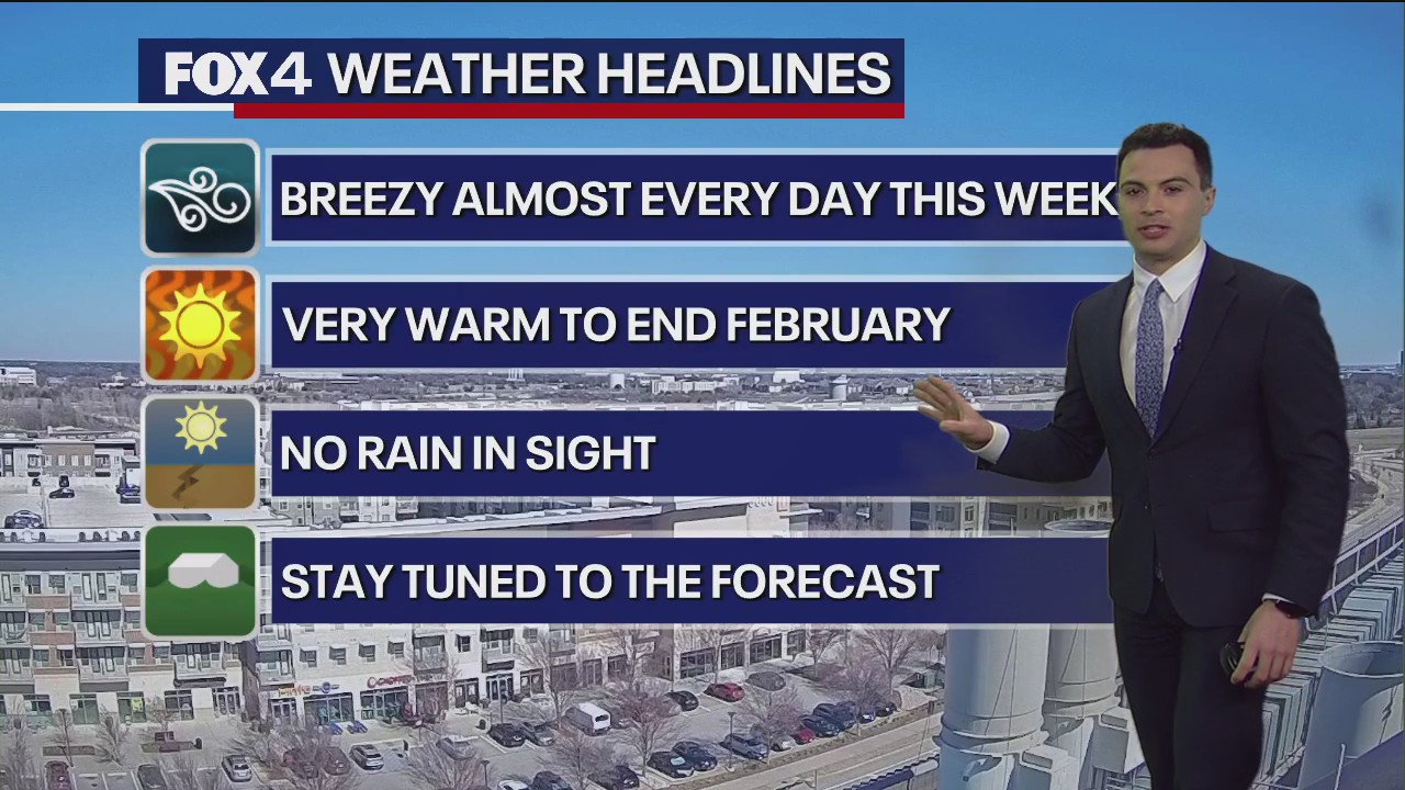 Dallas  Weather: Feb. 19 noon forecast