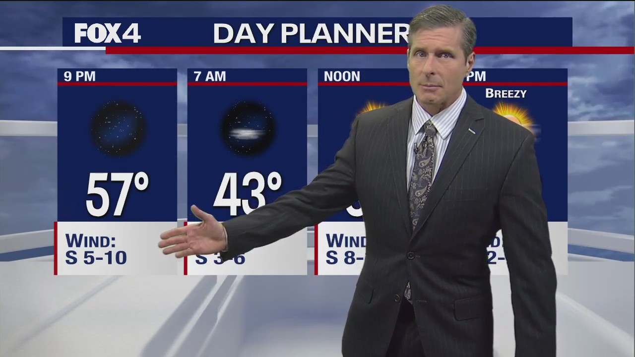 Dallas Weather:  Feb. 19 evening forecast
