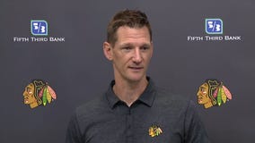 Blackhawks' Mark Eaton talks Development Camp Media, Artyom Levshunov