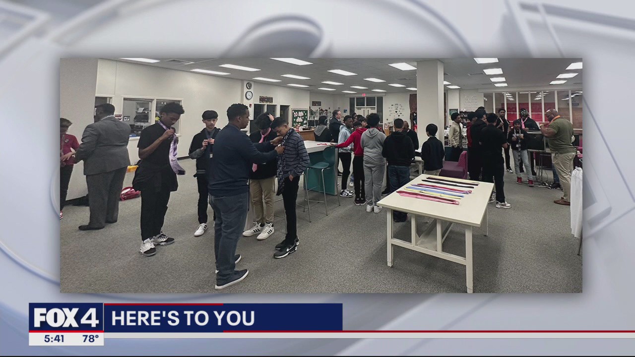 Cedar Hill Tie Day teaches teens how to tie a tie