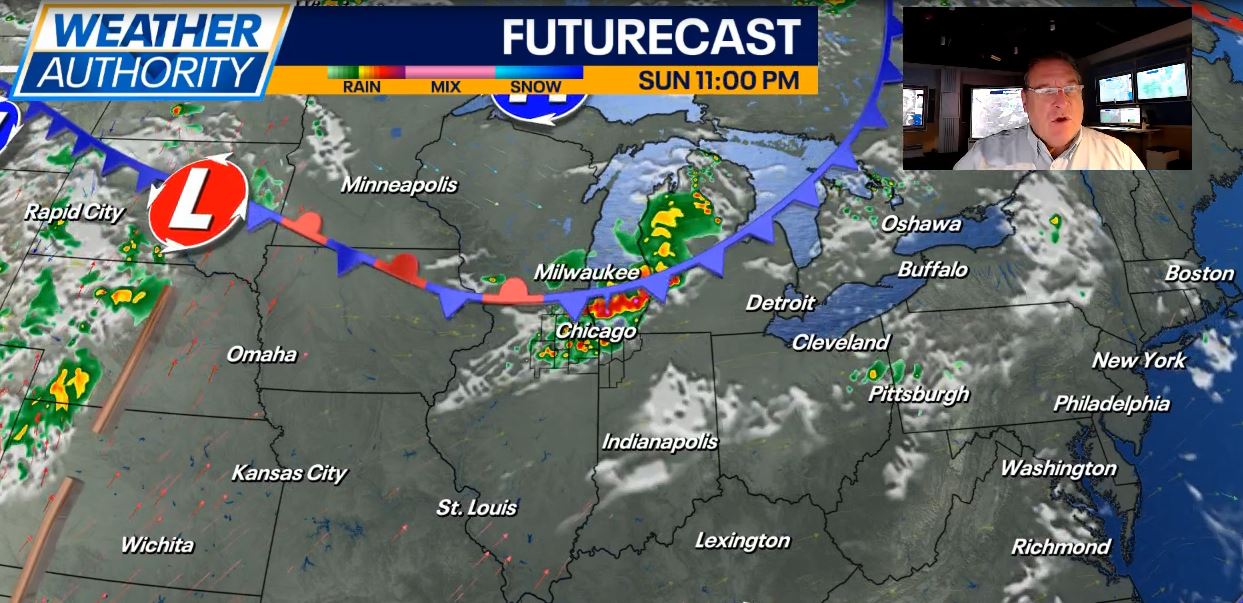 Chicago weather: Heavy rain, thunderstorms expected Sunday night