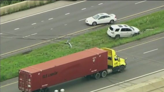 I-55 shut down due to downed power lines
