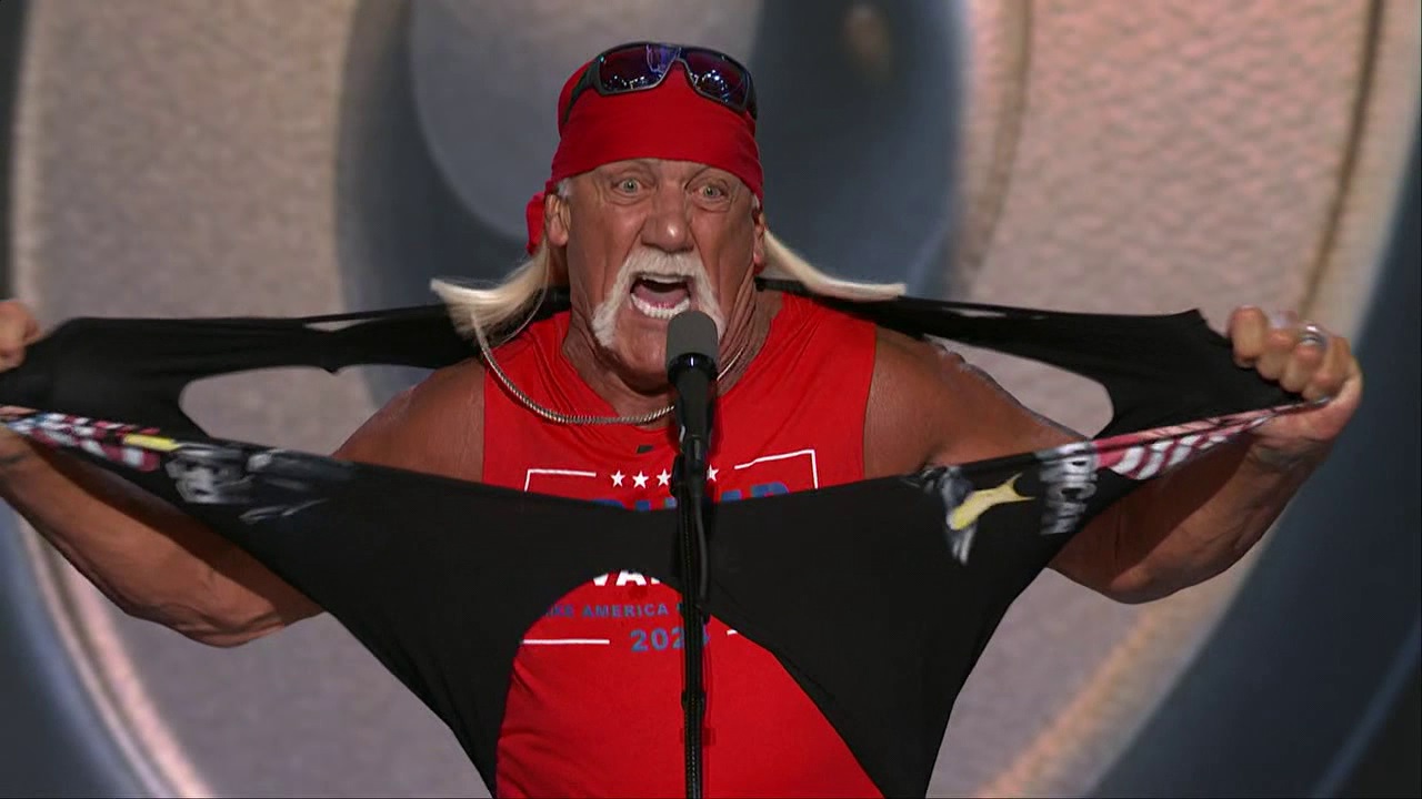 'Whatcha gonna do brother!' Hogan 'hulks up' at RNC