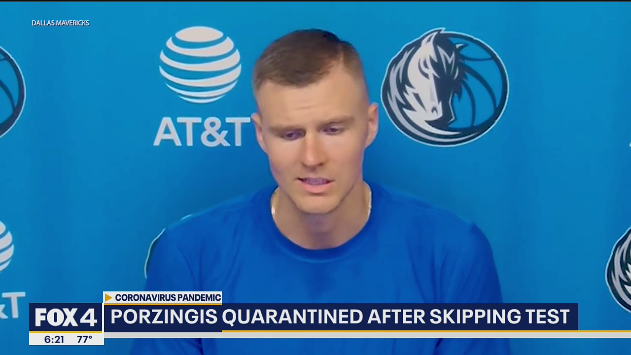 Porzingis forced to sit out after skipping COVID-19 test