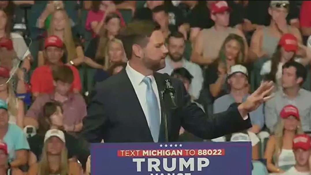 Trump holds first rally with JD Vance in Michigan