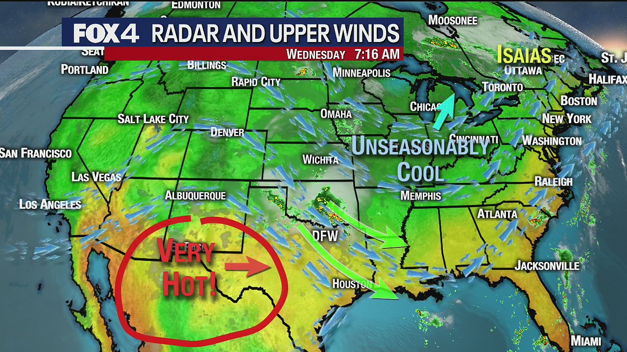 Aug. 5 morning forecast