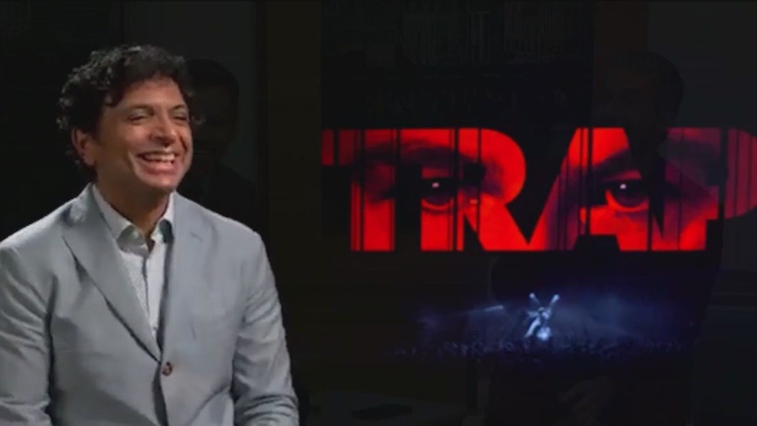 M. Night Shyamalan discusses "Trap": A real-world monster lurking at a concert
