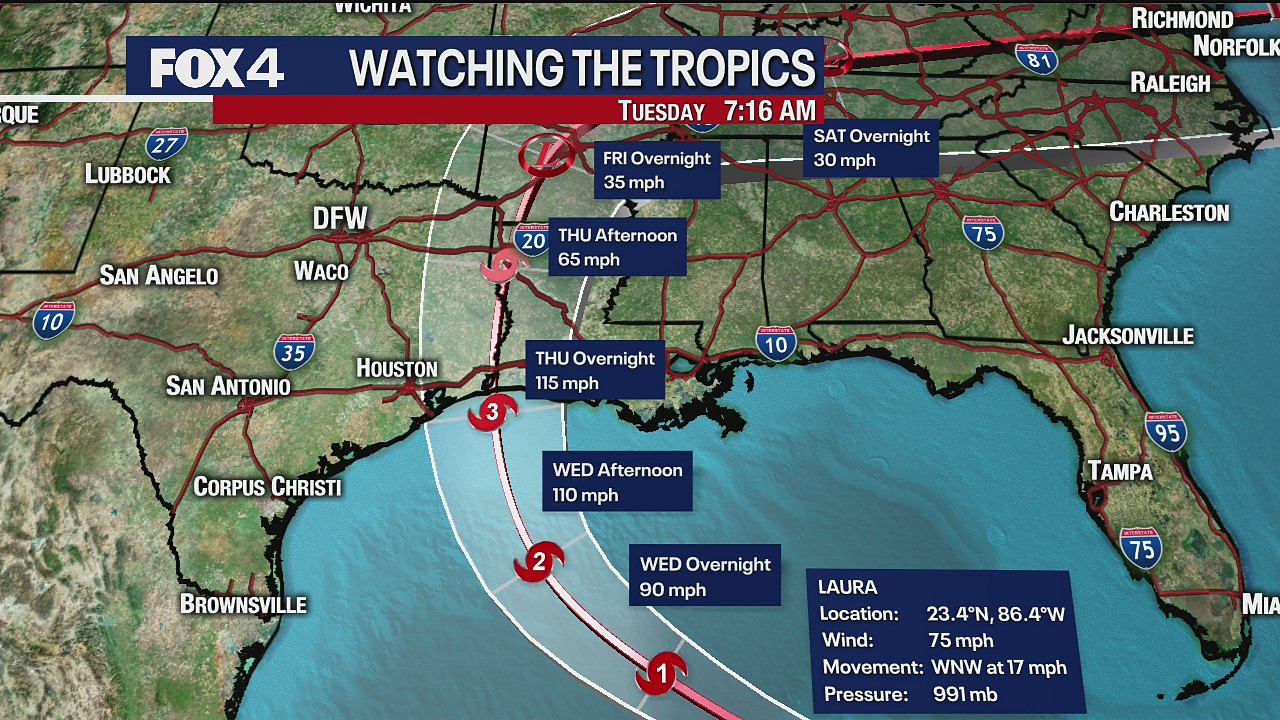 Aug. 25 morning forecast