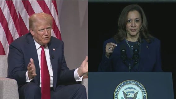 Kamala Harris responds to Trump's comments at NABJ Convention in Chicago