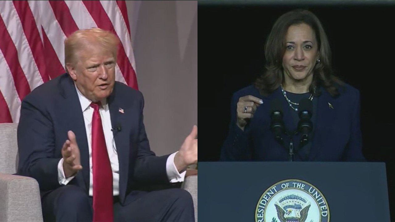 Kamala Harris responds to Trump's comments at NABJ Convention in Chicago