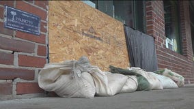 Tropical Storm Debby leaves roads flooded in downtown Charleston