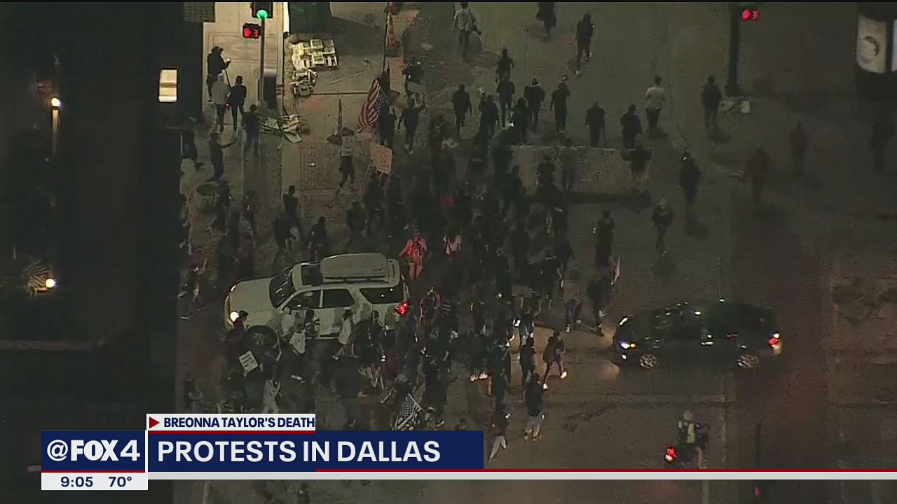Protests held in North Texas after no officers charged for Breonna ...