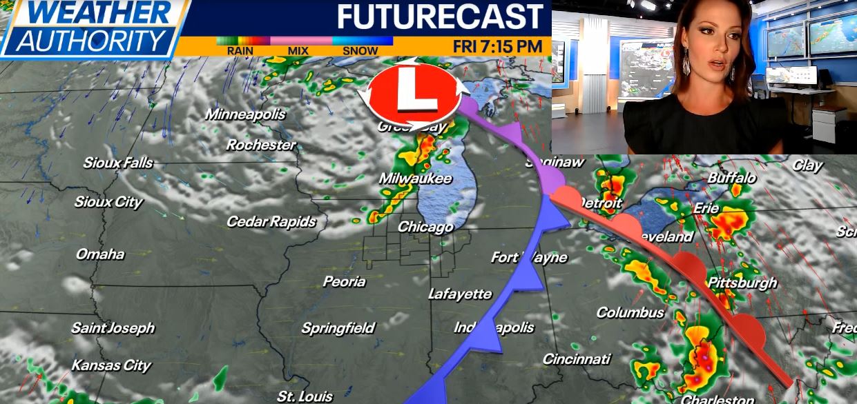 Evening storms expected in Chicagoland with slight severe risk