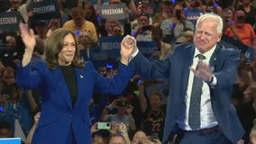 Kamala Harris, Tim Walz rally up the base in Milwaukee