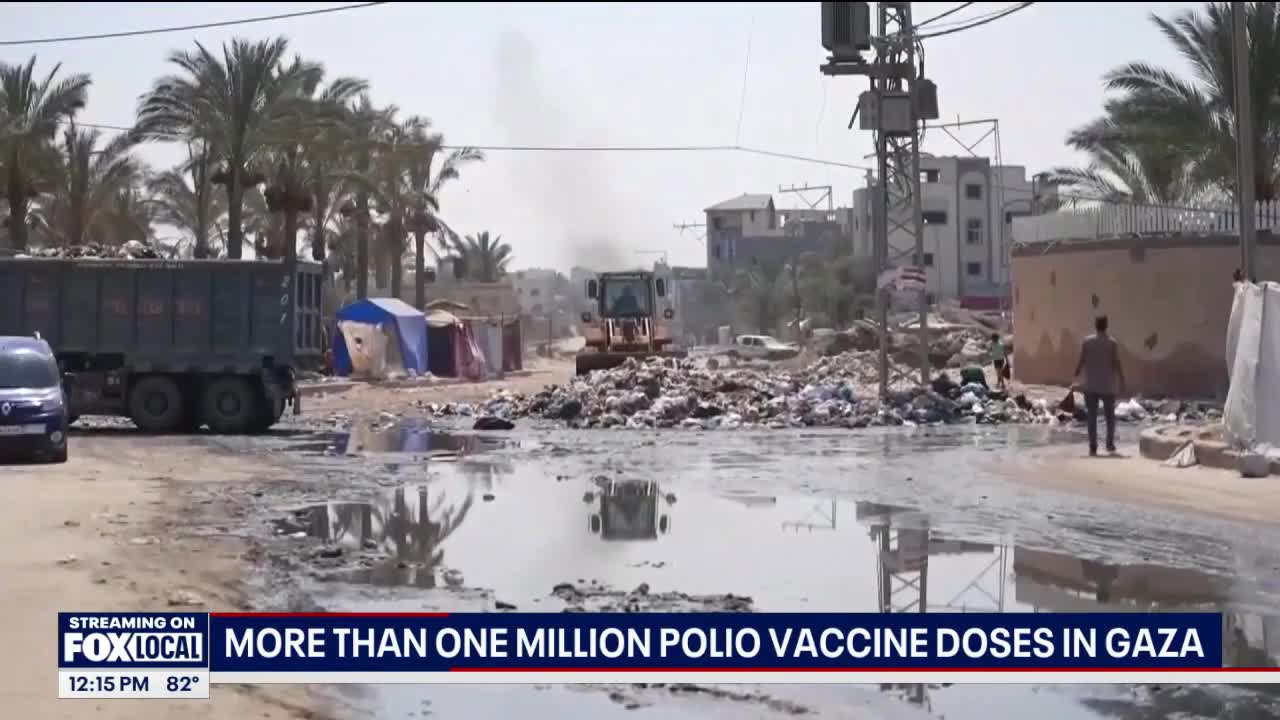 Over a million polio vaccine doses delivered to Gaza