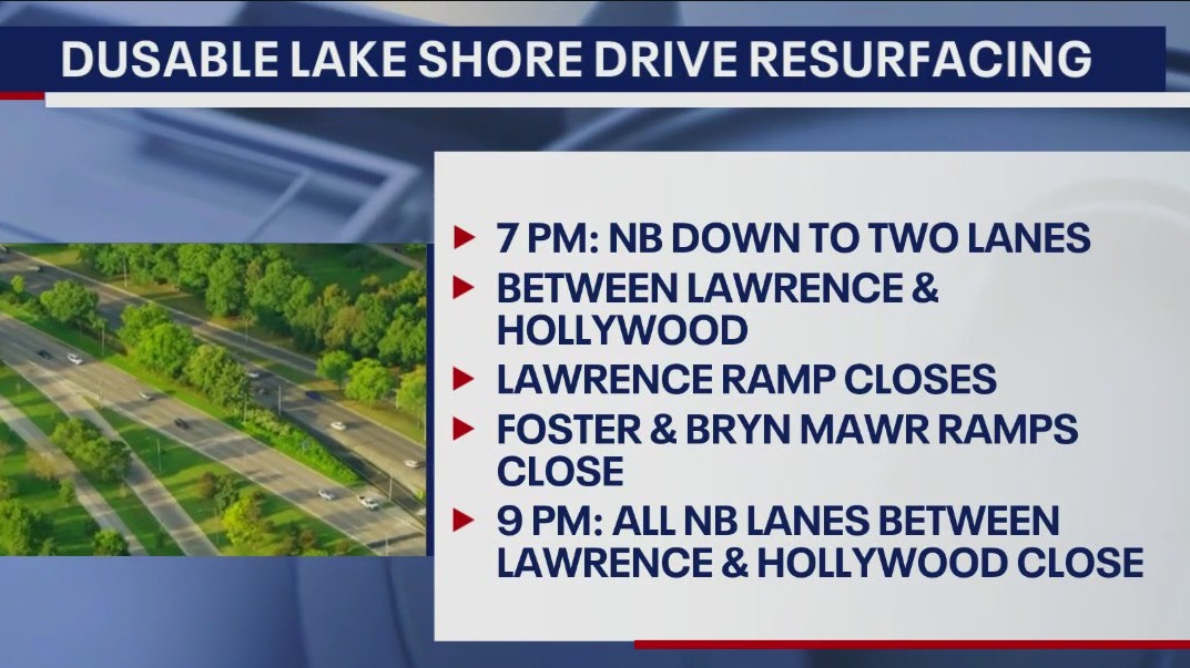 Resurfacing project begins on DuSable Lake Shore Drive